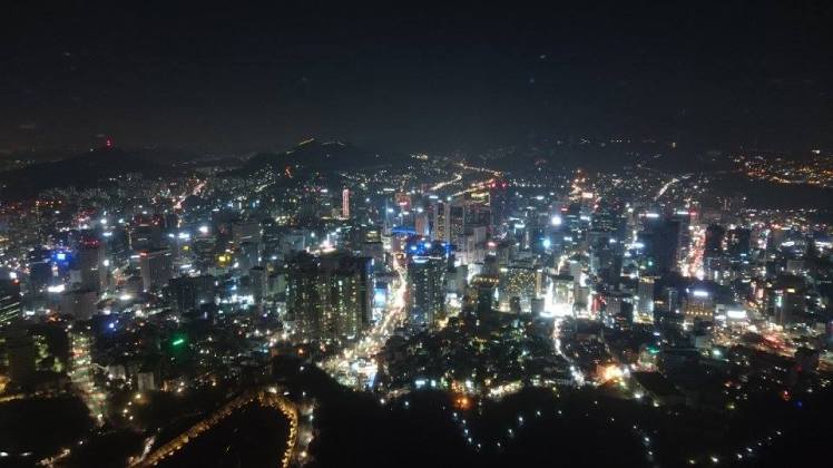 view from seoul tower